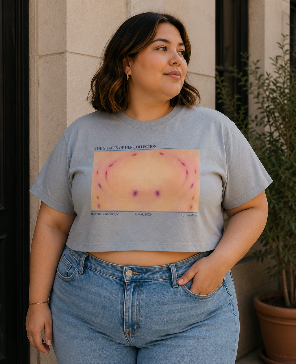 Internal Landscape — Cropped Women’s T-Shirt