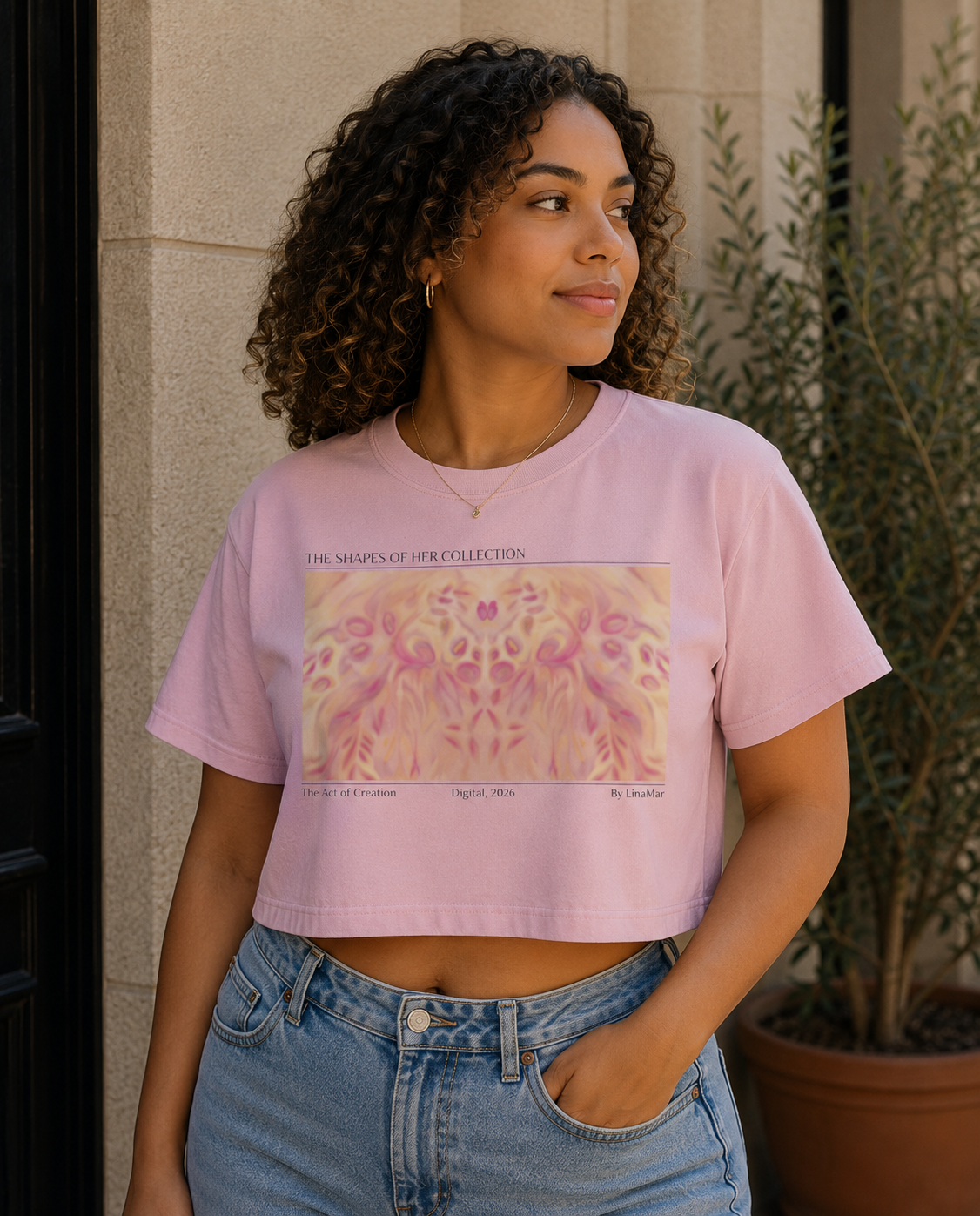 The Act of Creation — Cropped Women’s T-Shirt