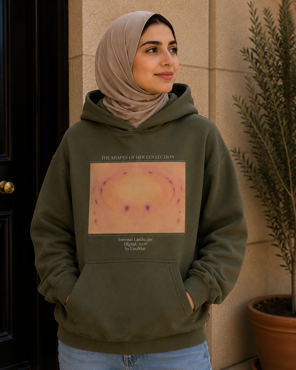 Internal Landscape Retro Hoodie