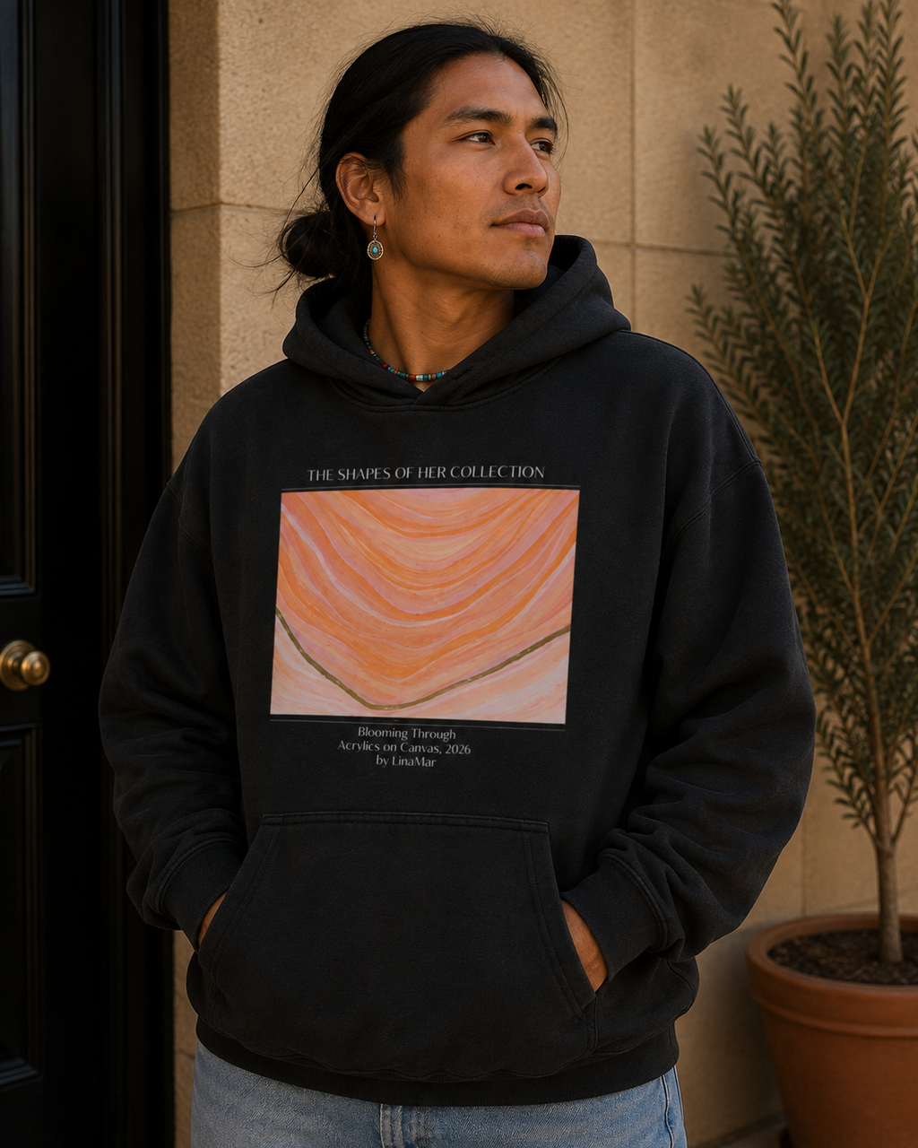 Blooming Through Retro Hoodie