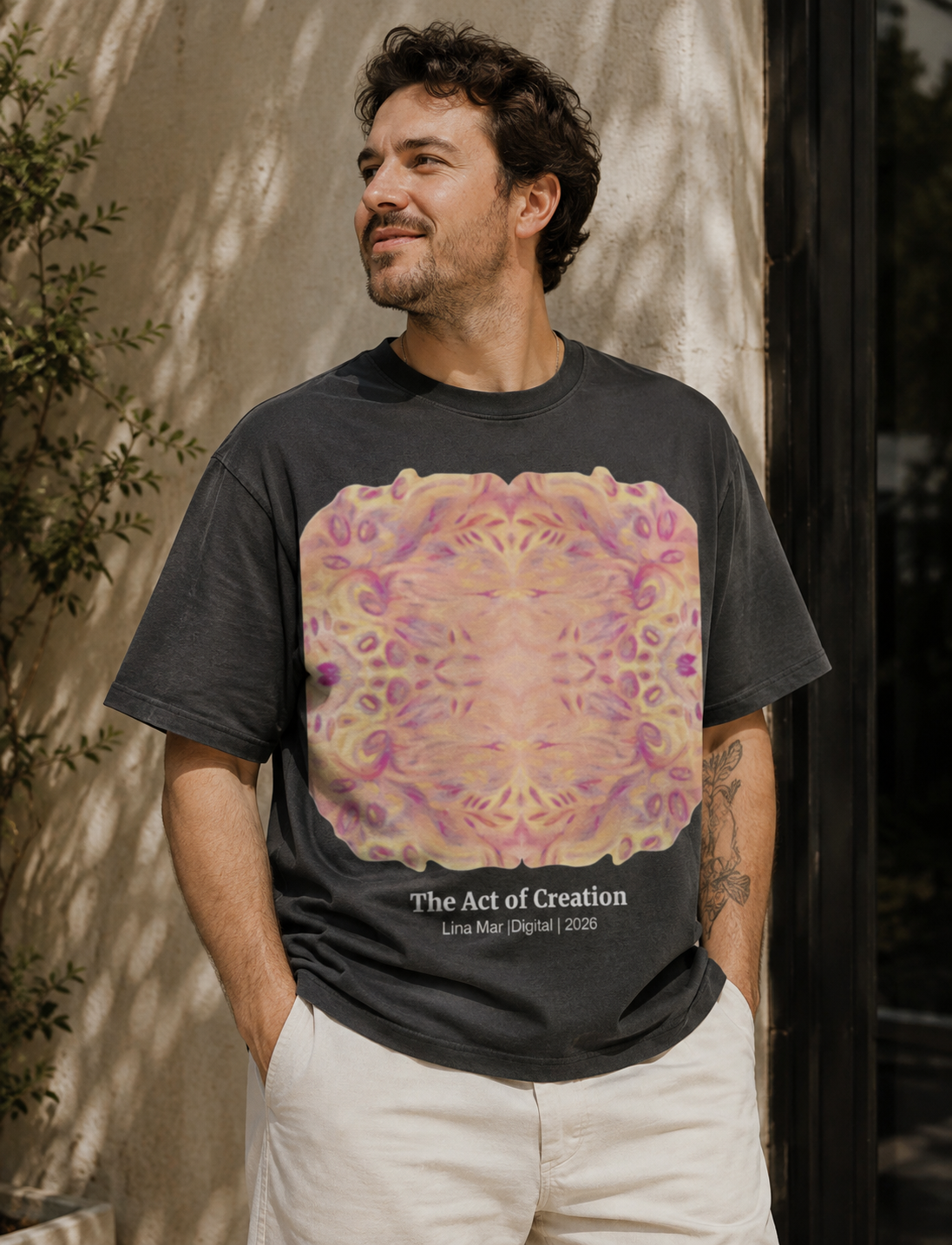 The Act of Creation — Vintage Oversized T-Shirt