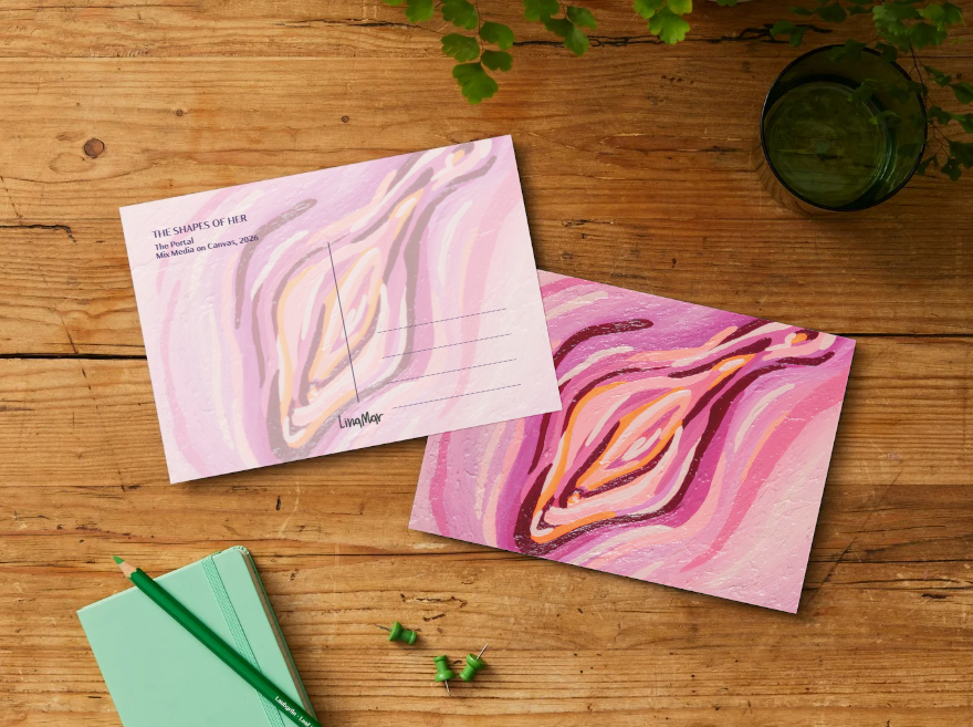 Les formes de son lot de 11 cartes postales