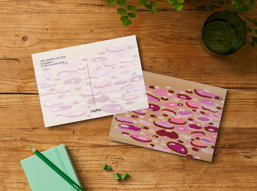Les formes de son lot de 11 cartes postales